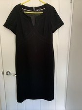 Linea Black Crepe Size 16 Dress
