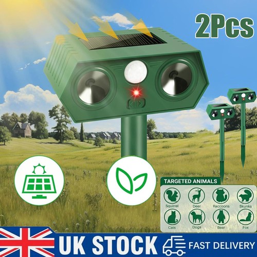 Ultrasonic solar cat dog - 2x,