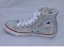 Crystal Rhinestone Crystal Bling Bridal Bridesmaid Wedding Sneakers Customised