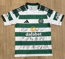 Signed Celtic FC Squad 2025/26 Shirt Comes With COA & Photo Proof