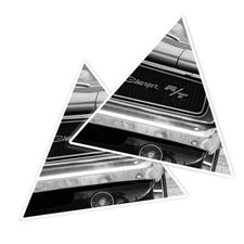 2x Triangle Shape Vinyl