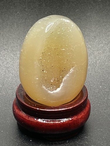 Yellow agate egg 41g - yellow,