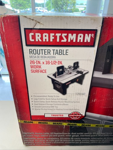 Craftsman 28140 router table - craftsman,