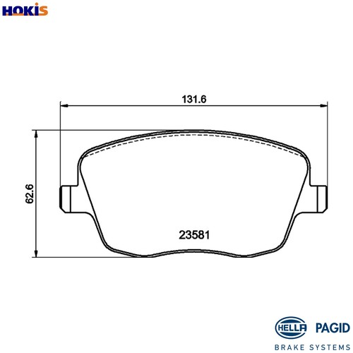 Brake pad set disc - brake,