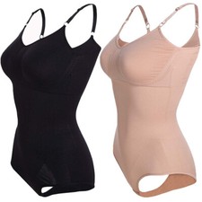 Womens Seamless Full Body Shaper Firm Tummy Control Shapewear Slimming Bodysuits