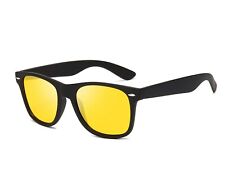 Night Vision Anti Glare Yellow Tinted HD Driving Glasses Unisex UK 