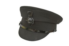 Quality Men's Formal Traditional Satin Lined Chauffeurs Driver Cap With Cockade