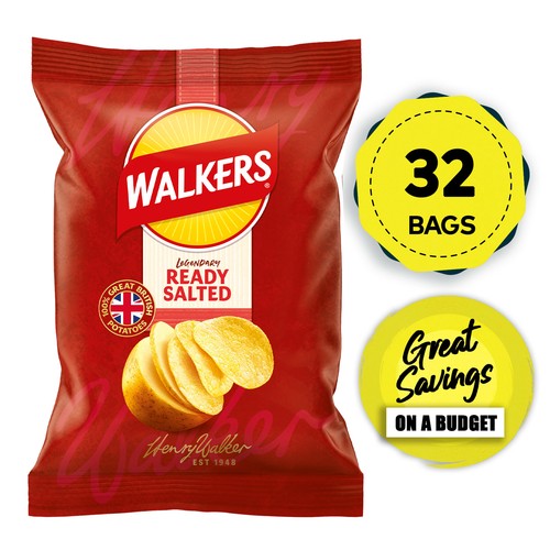 Walkers crisps ready salted - walkers,