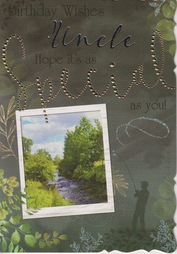 Uncle birthday greeting card - greeting,