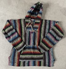 Vintage Men’s Mexican Baja Surfer Party Festival Hoodie Multicoloured UK M