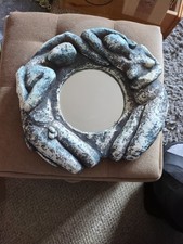Unique Heavy Sculpted Mirror Frame Wall Art for Home Decor and Gift Free P&P