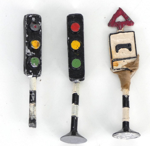 Vintage metal toy traffic - metal,