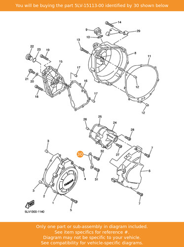 Yamaha plate 5lv 15113 - plate,, oem