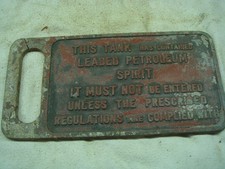 petrol pump tank original vintage  cast sign shed garage find petroliana