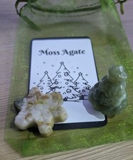 Moss Agate Christmas Tree And