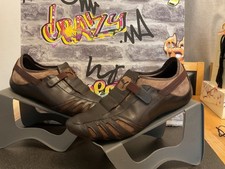 Puma Vedano V Driving Motorsport Shoes Brown leather Mens slip on vintage uk8