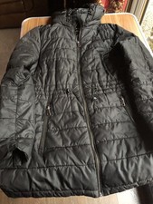 Ladies black zara puff coat