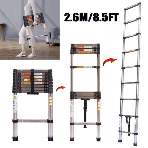 5ft stainless steel - 8.5ft/2.6m,