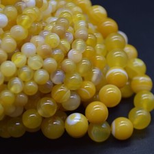 Yellow Banded Agate Round