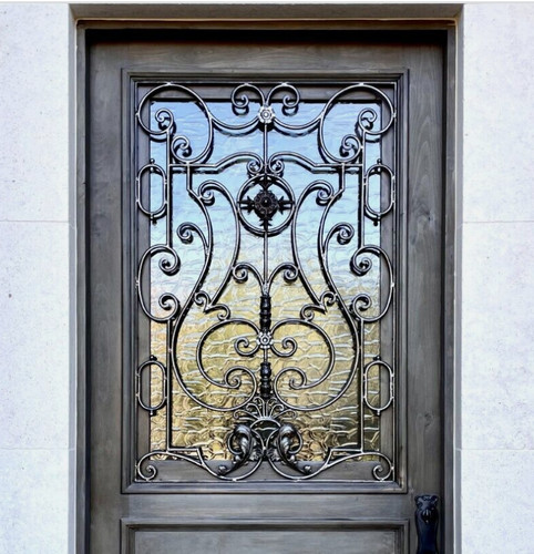 Rustic door hardware - door, grill