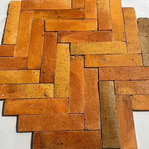 Reclaimed terracotta parquet - reclaimed,
