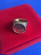 Gold Plated Half Sovereign Ring (small Sizes)