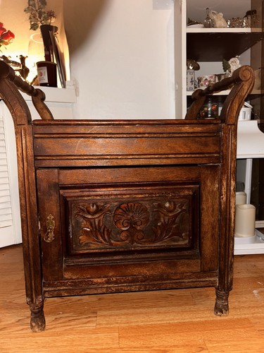Antique mahogany piano - piano, stool