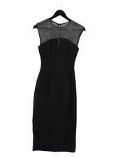 Karen Millen A-Line Midi Dress UK8 in Black