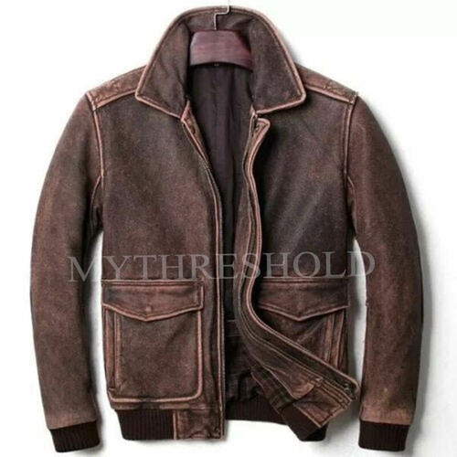 Mens vintage brown - , aviator