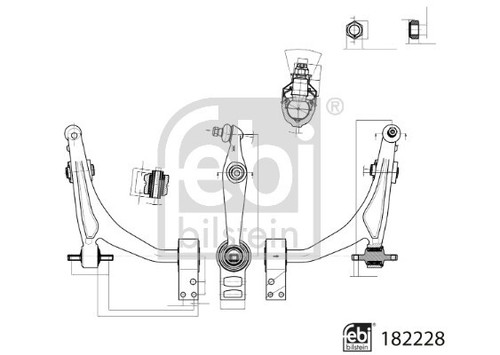 Febi bilstein 182228 track - 182228,