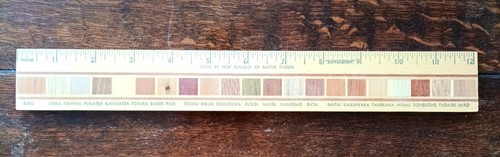 Timber arts inlay wood ruler - timber,