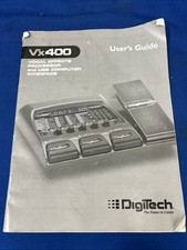 DigiTech Vx400 Vocal Effects Processor and USB Computer Interface User's Guide