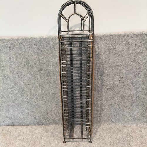 Vintage wicker rattan metal - rattan,