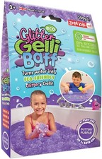 ZIMPLI - Eco Glitter Gelli Baff Purple, 1 Bath or 6 Play Uses, Purple 