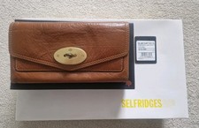 Genuine Mulberry Postmans Lock Continental Purse Soft Buffalo Leather in Oak 