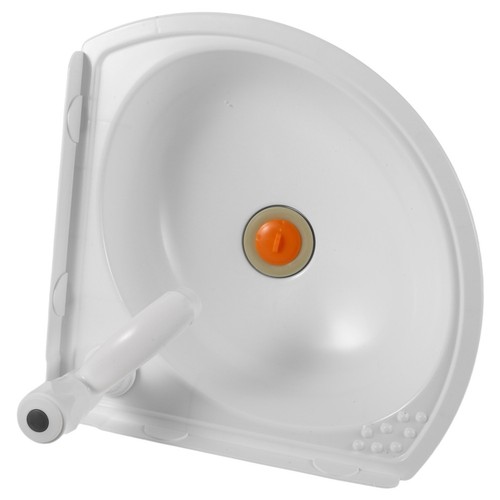 White triangle sink - white,