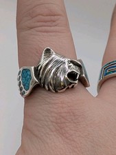 Mens Sterling Silver Native