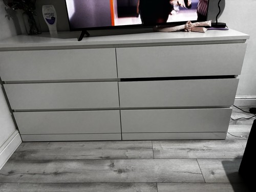 White ikea chest drawers - white,
