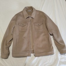 Belier Beige Wool Boiled Jacket Size XL