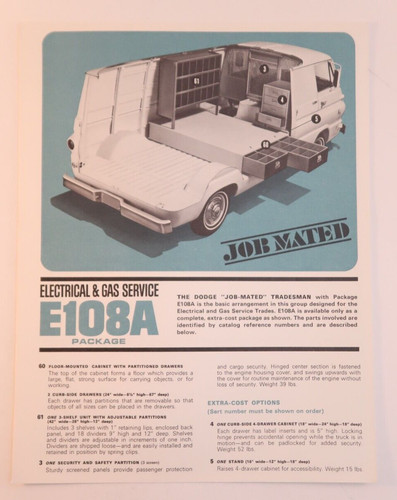General services e108a package - services,