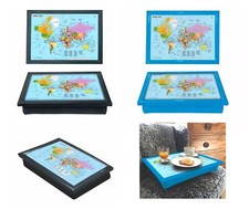 World Map Bean Bag Lap Tray