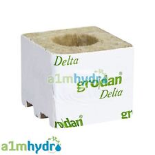 Grodan Rockwool Cubes Grow Blocks 3" Large Hole X8 Hydroponics