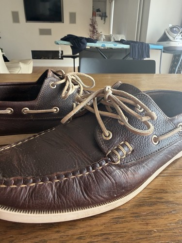 Yuketen boat shoes - boat, brown