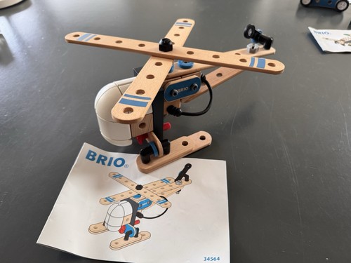 Brio build wooden - wooden, helicopter