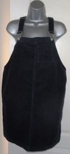 ✿Ladies TU navy stretch pockets cord dungaree dress size 14✿
