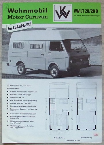 Volkswagen 28d wohnmobil - volkswagen,