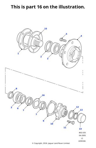 Land rover genuine washer - land,