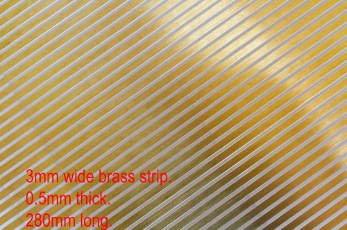 Pieces 3mm wide brass - wide,