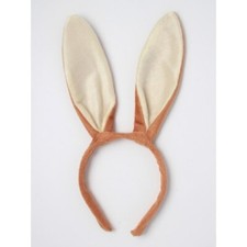 Brown cream bunny rabbit ears - cream,