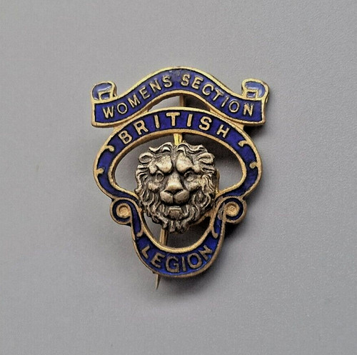Antique british legion lapel - antique,